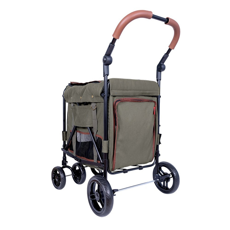 Ibiyaya Gentle Giant Dual Entry Pet Wagon for Dogs up to 25kg - Army Green