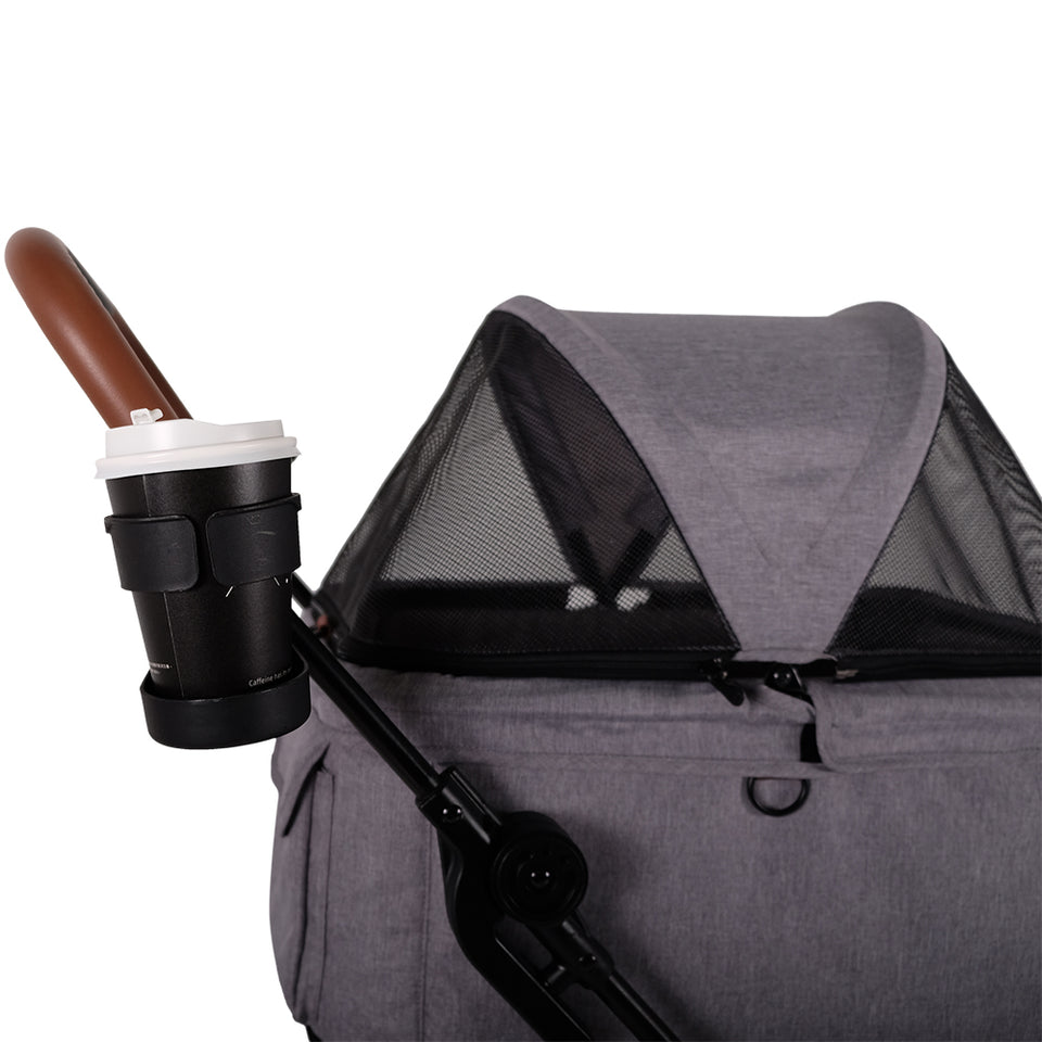 Ibiyaya Travois Tri-fold Pet Travel Stroller System - Nimbus Gray